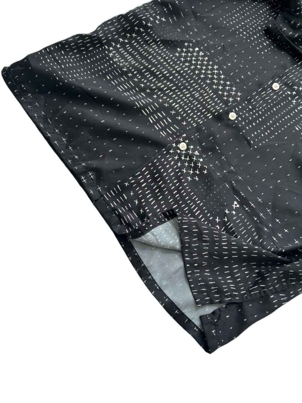 Zara Short Sleeve Button Down Shirt black size M - Picture 6 of 8